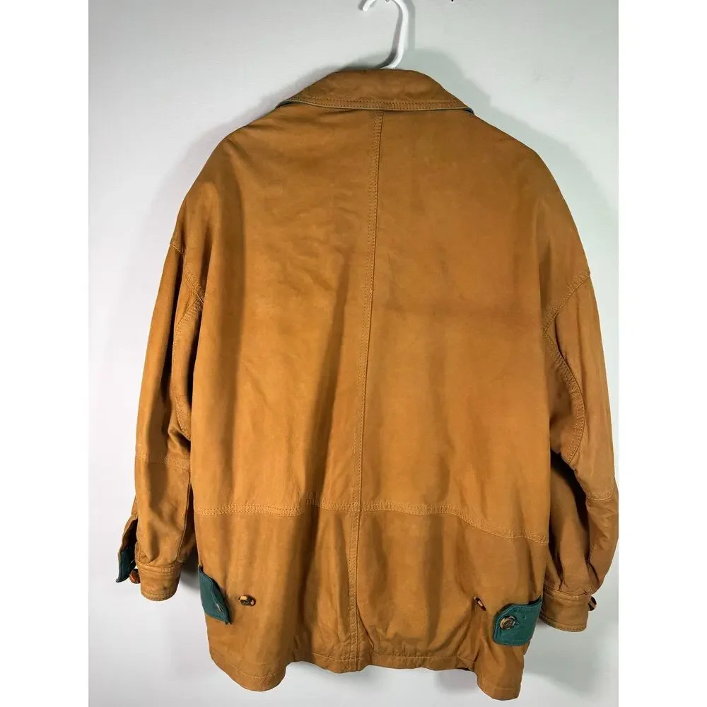 Vintage Marc by Andrew Marc Tan Brown Leather Jacket Size Small